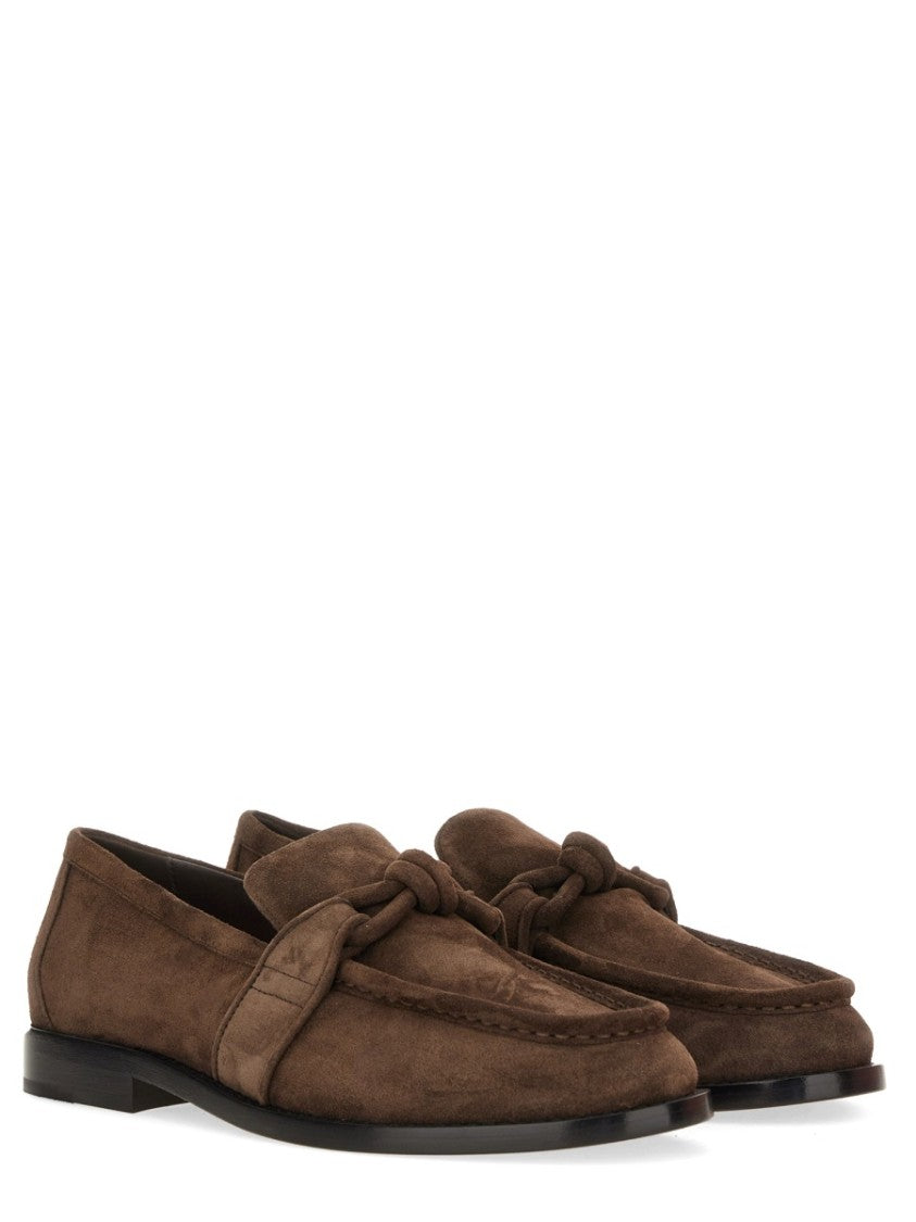 Bottega Veneta Astaire Knot Calf Leather Loafers