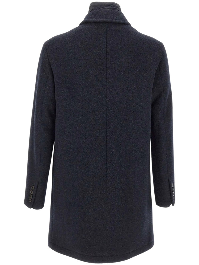 Peuterey Fionnghal Black Wool Coat