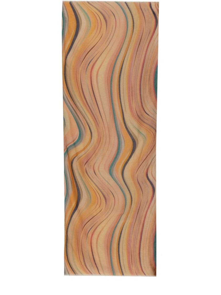 Paul Smith "Swirl" Linen Scarf