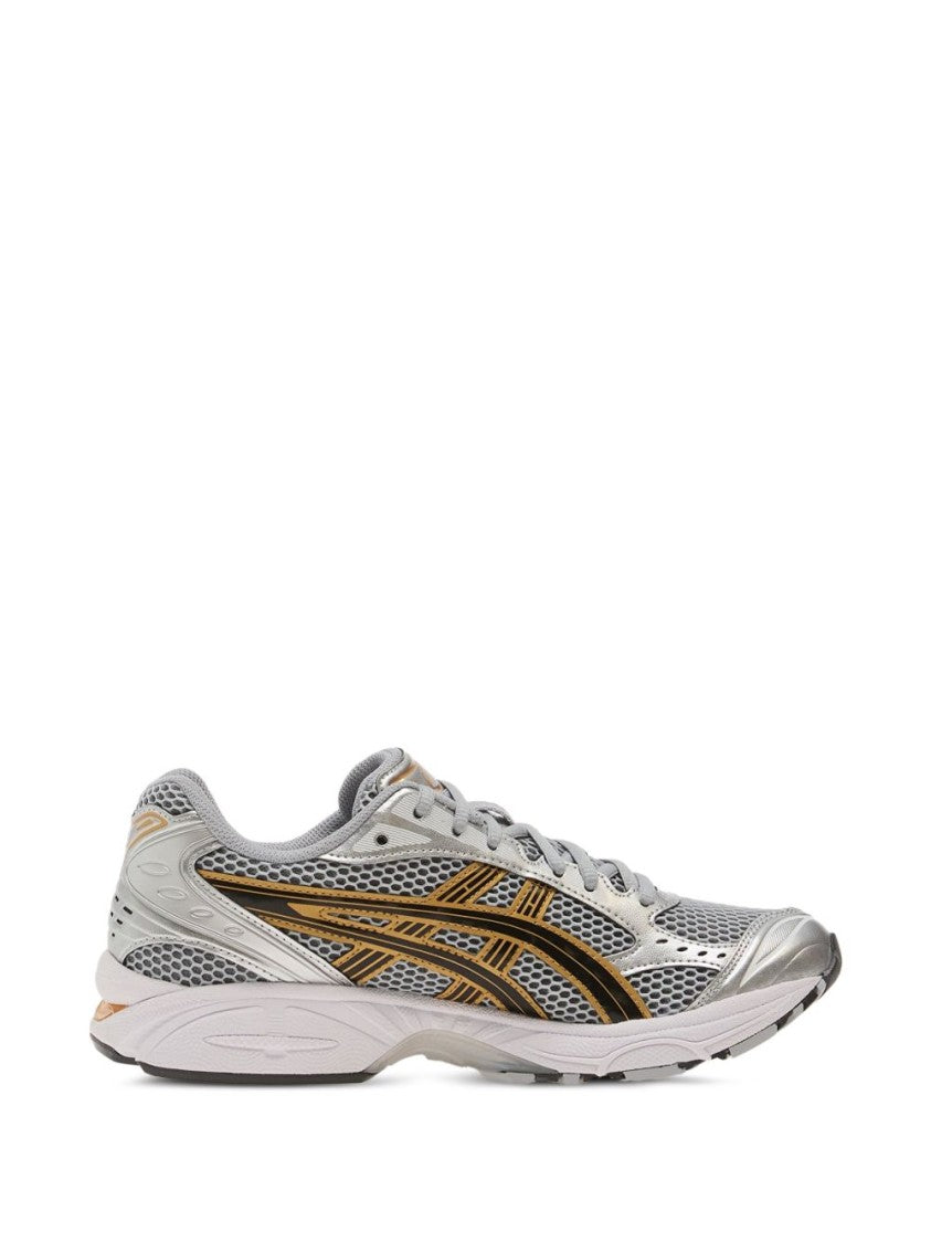 Asics Silver Breathable Mesh Panels Synthetic Leather Sneakers