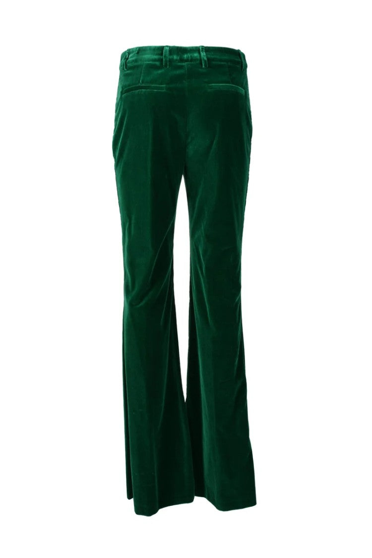 Etro Cotton Stretch Trousers - Green