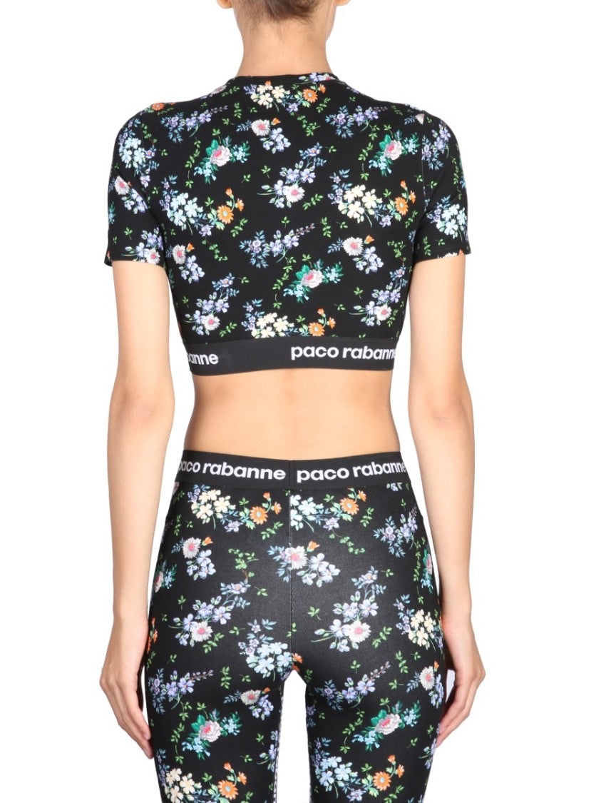 Paco Rabanne Fitted Cropped Top