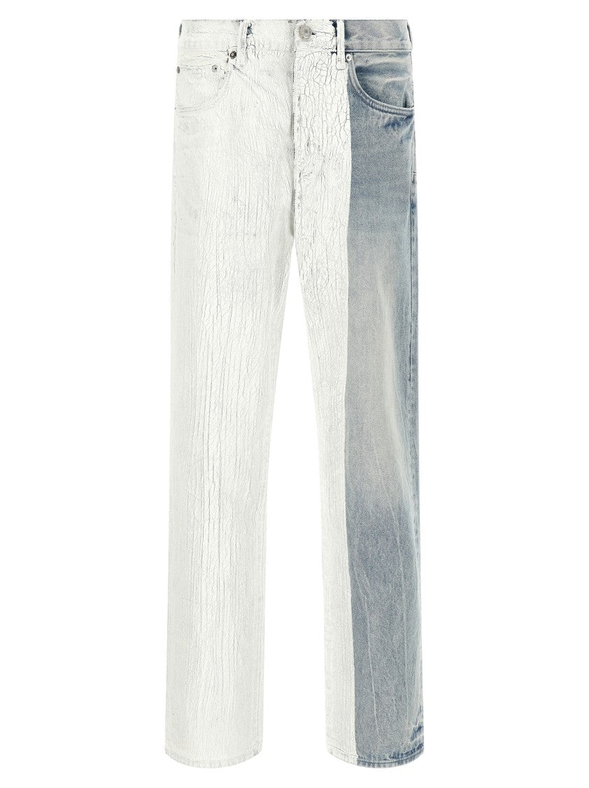 Purple Brand Crackle Silver Jeans