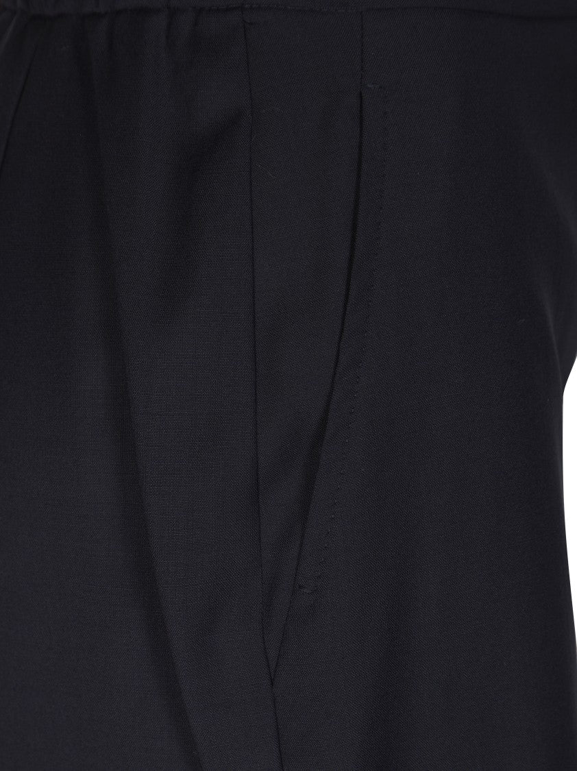 Max Mara Corone Elastic Waist Straight-Leg Pants