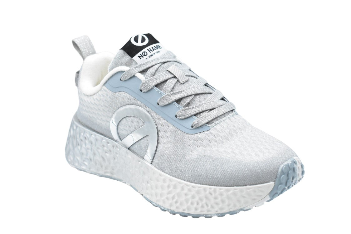 No Name Blue Silver Sky Suede Fabric Sneakers