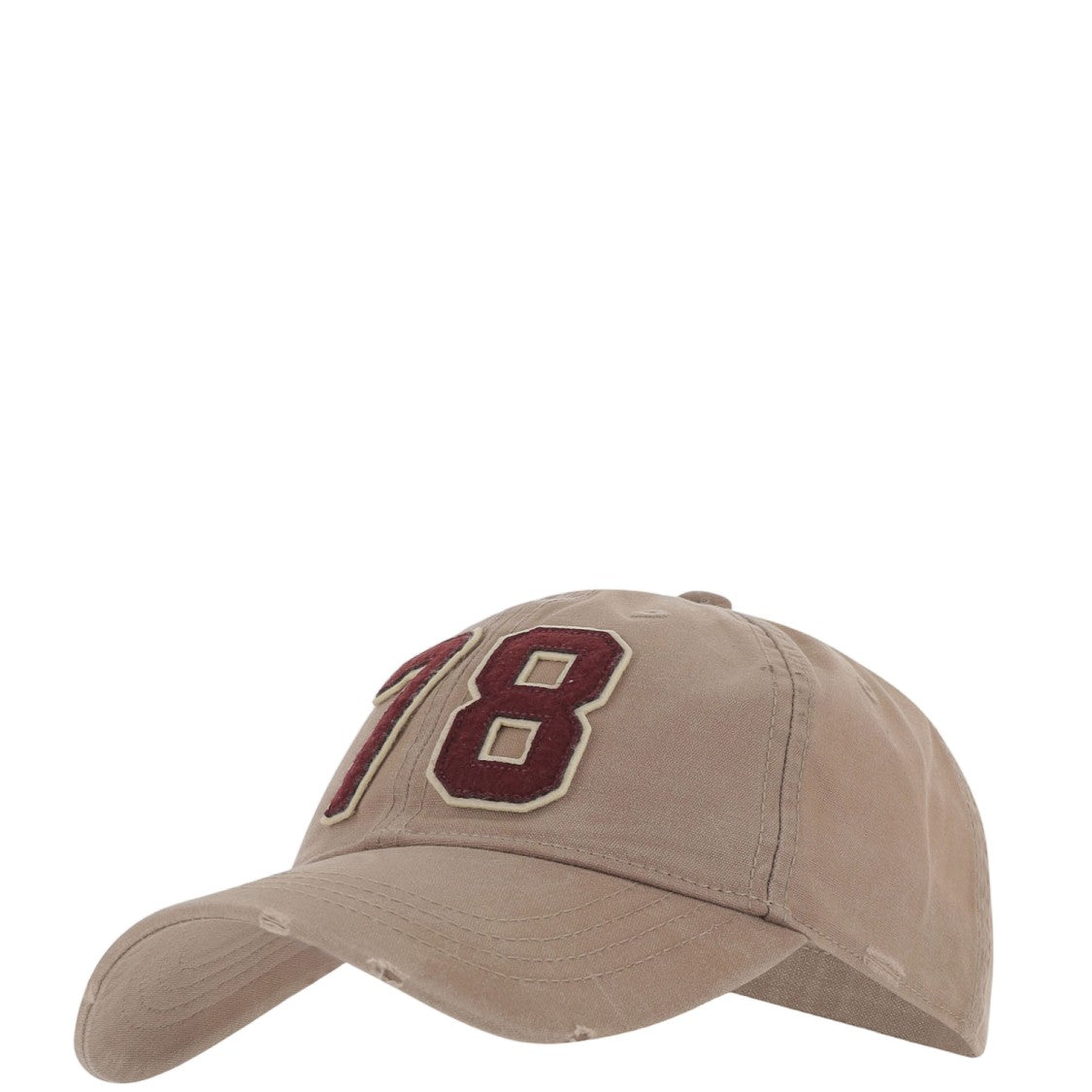 Golden Goose Cotton Baseball Cap With Bold Textured Numbers