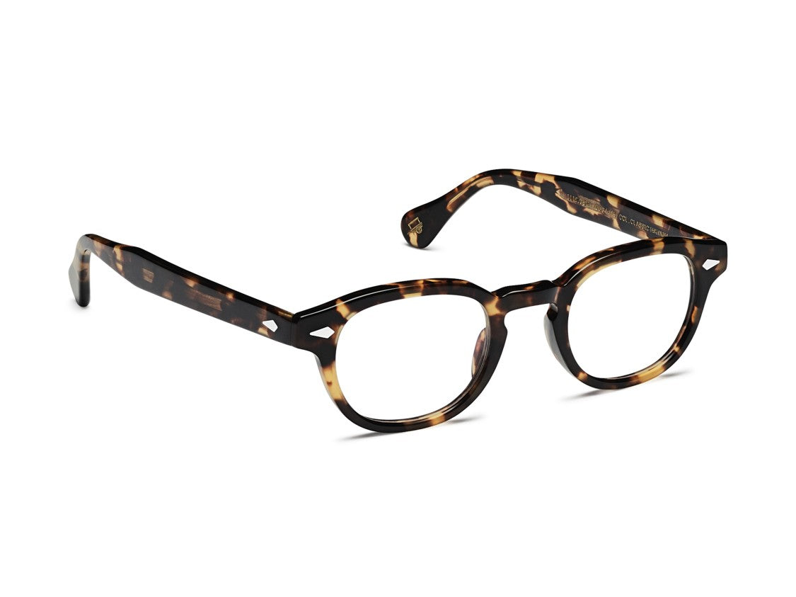 Moscot Tortoiseshell Or-Lem-O Metal Accent Eyeglasses