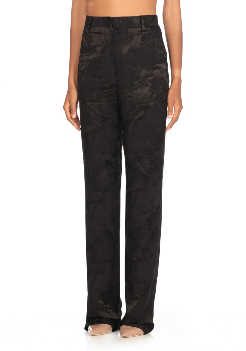 Dries Van Noten Black Viscose Trousers