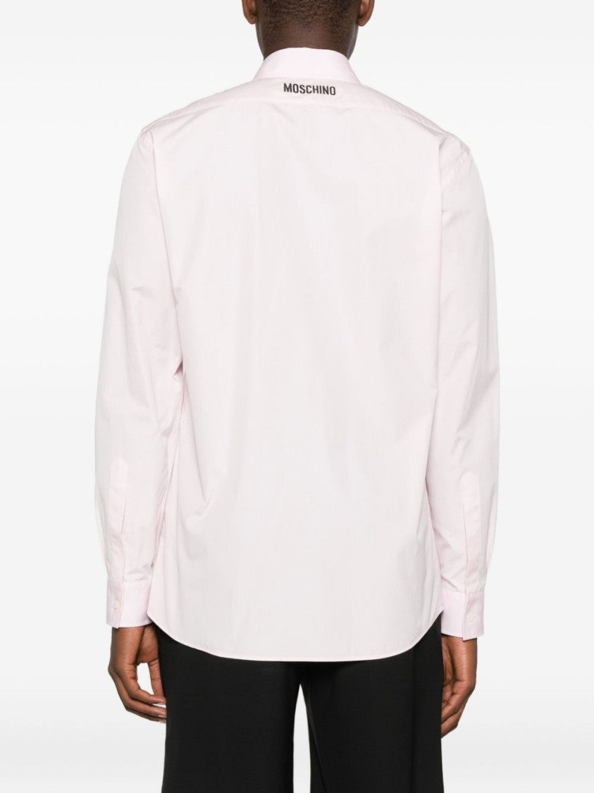 Moschino Pink Classic Button Long Sleeve Shirt