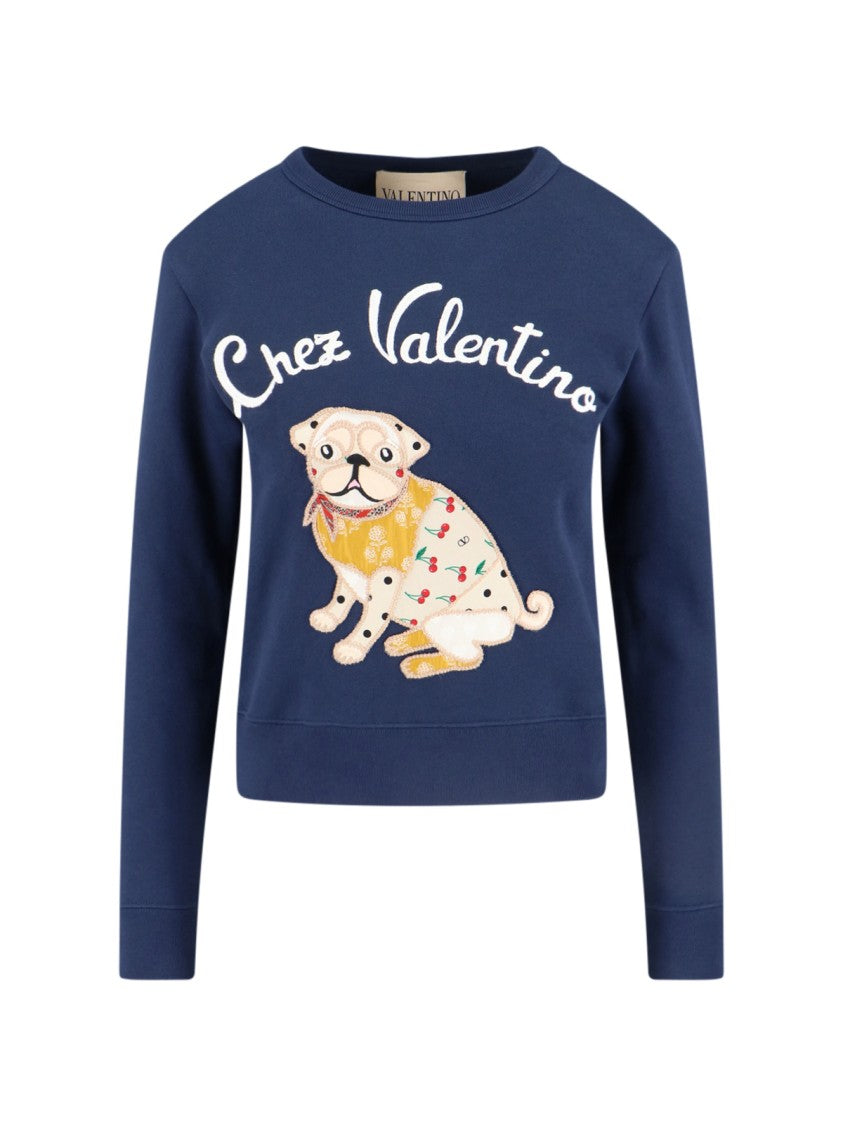Valentino Chez Valentino T-Shirt – Navy