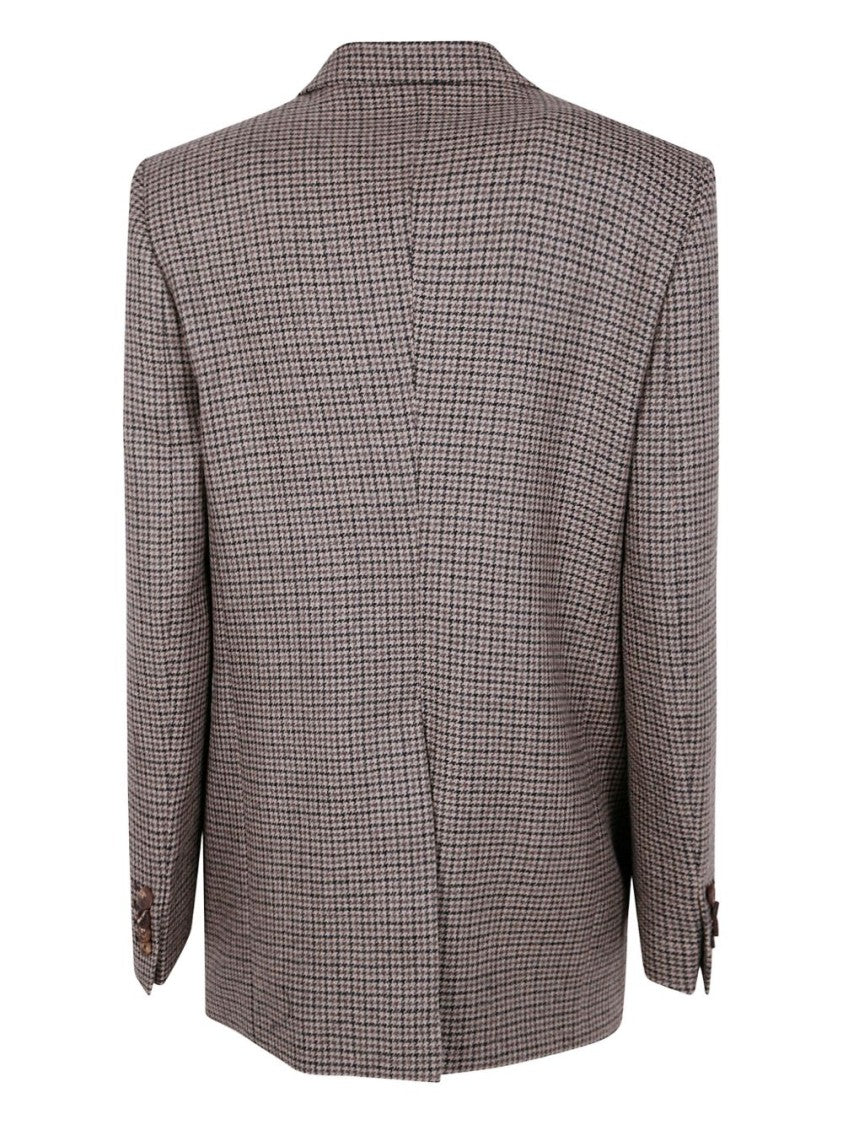 Tagliatore Houndstooth Pattern Tailored Blazer