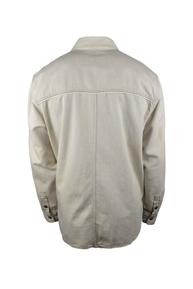 Isabel Marant Off-White Denim Jacket With Exposed Seams