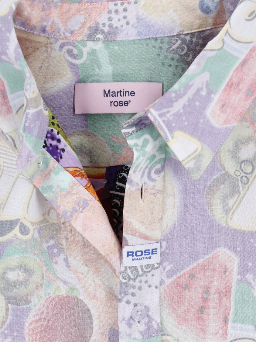 Martine Rose Multicolour Abstract Print Casual Shirt