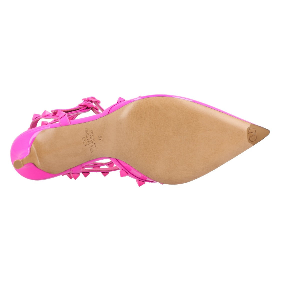 Valentino Calfskin Open Pumps Pink