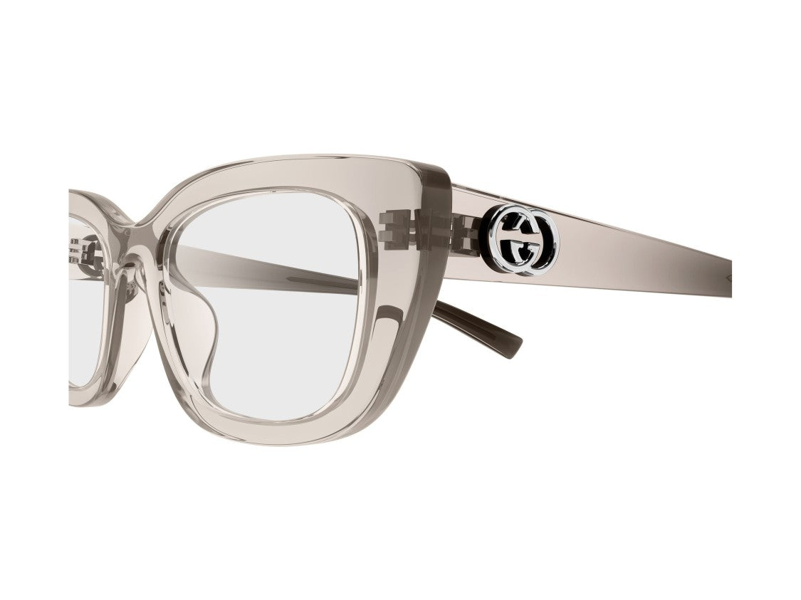 Gucci Taupe Gg2027o Translucent Oversized Square Sunglasses