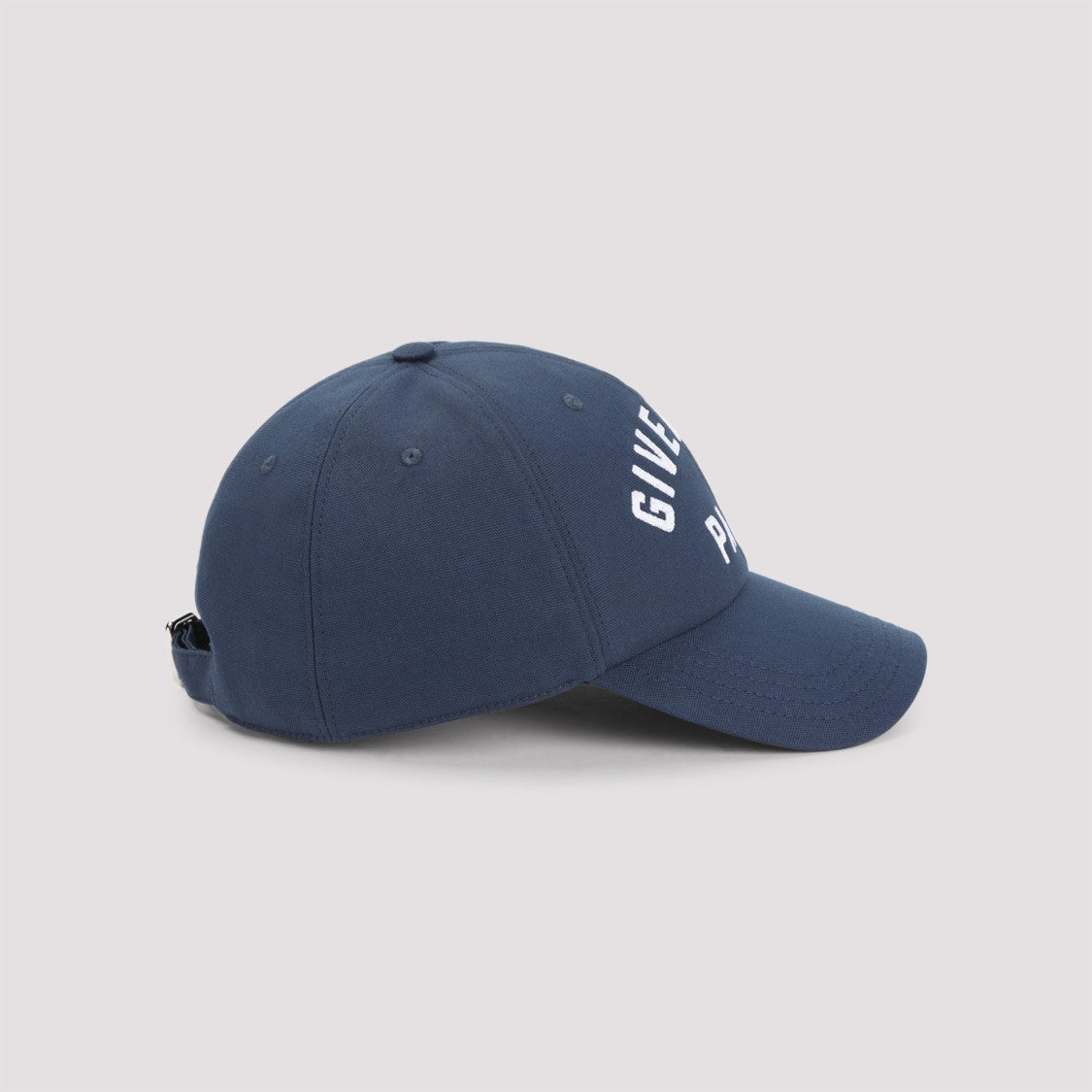 Givenchy Navy-Blue Cotton Curved Cap