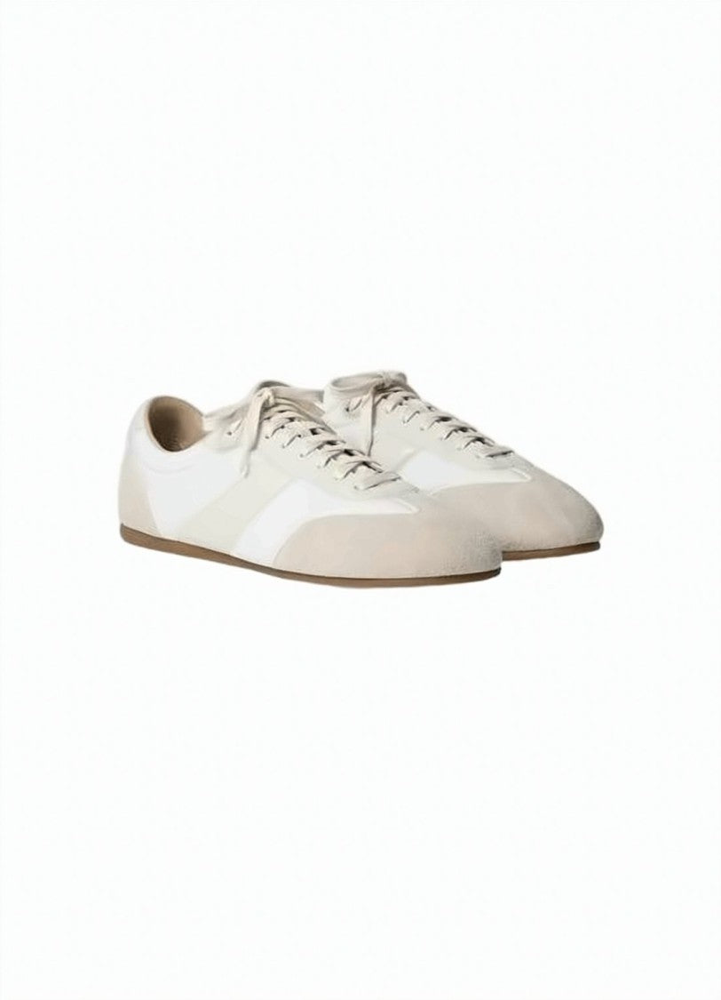Lemaire Low-Profile Sneakers With Nylon And Suede Overlays