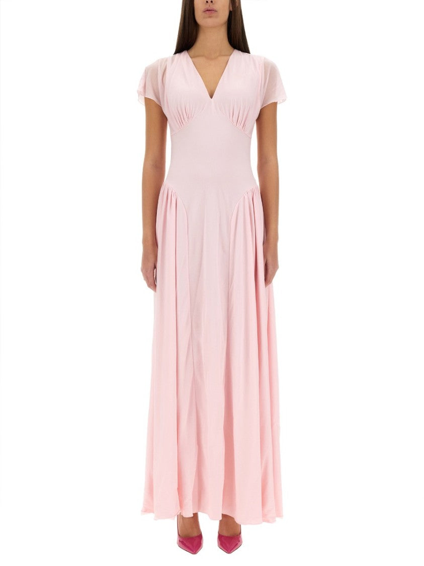 Rotate Long Dress With Draped Silhouette