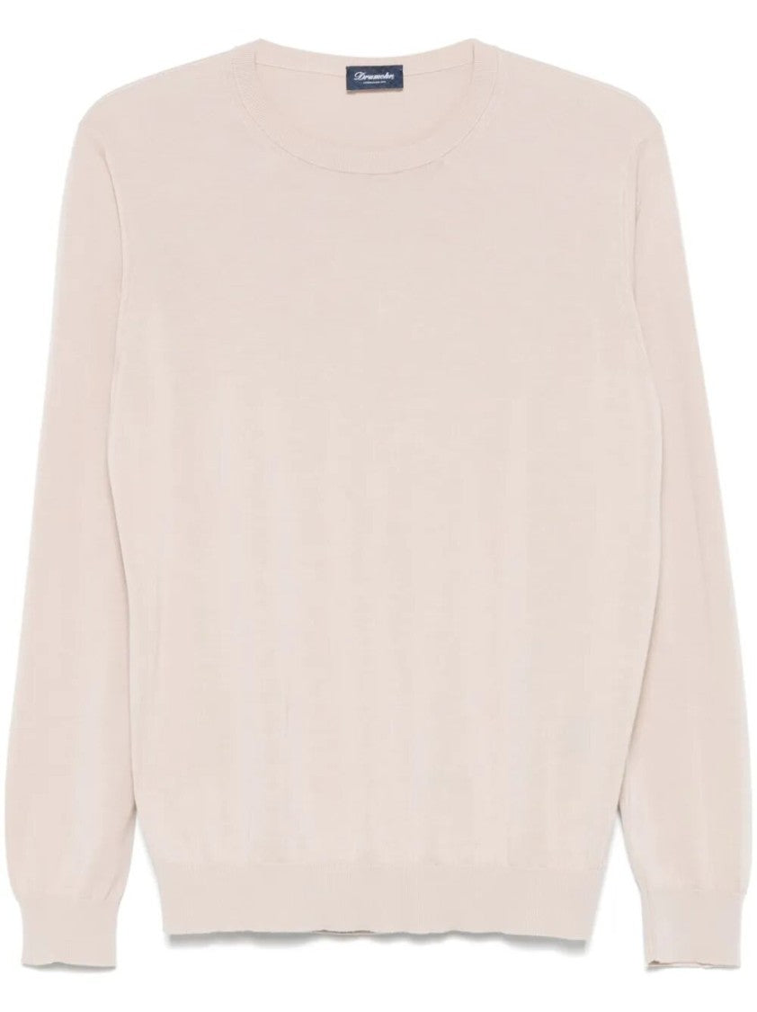 Drumohr Long Sleeve Crew-Neck Sweater