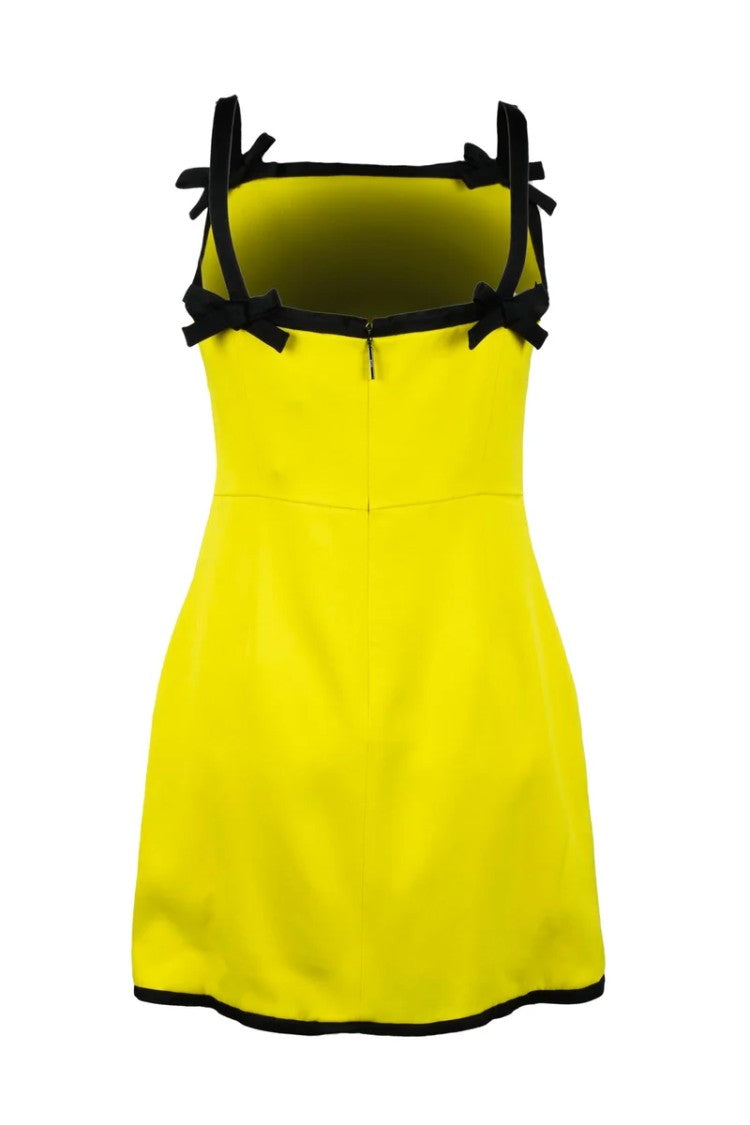 Msgm Sheath Dress - Yellow