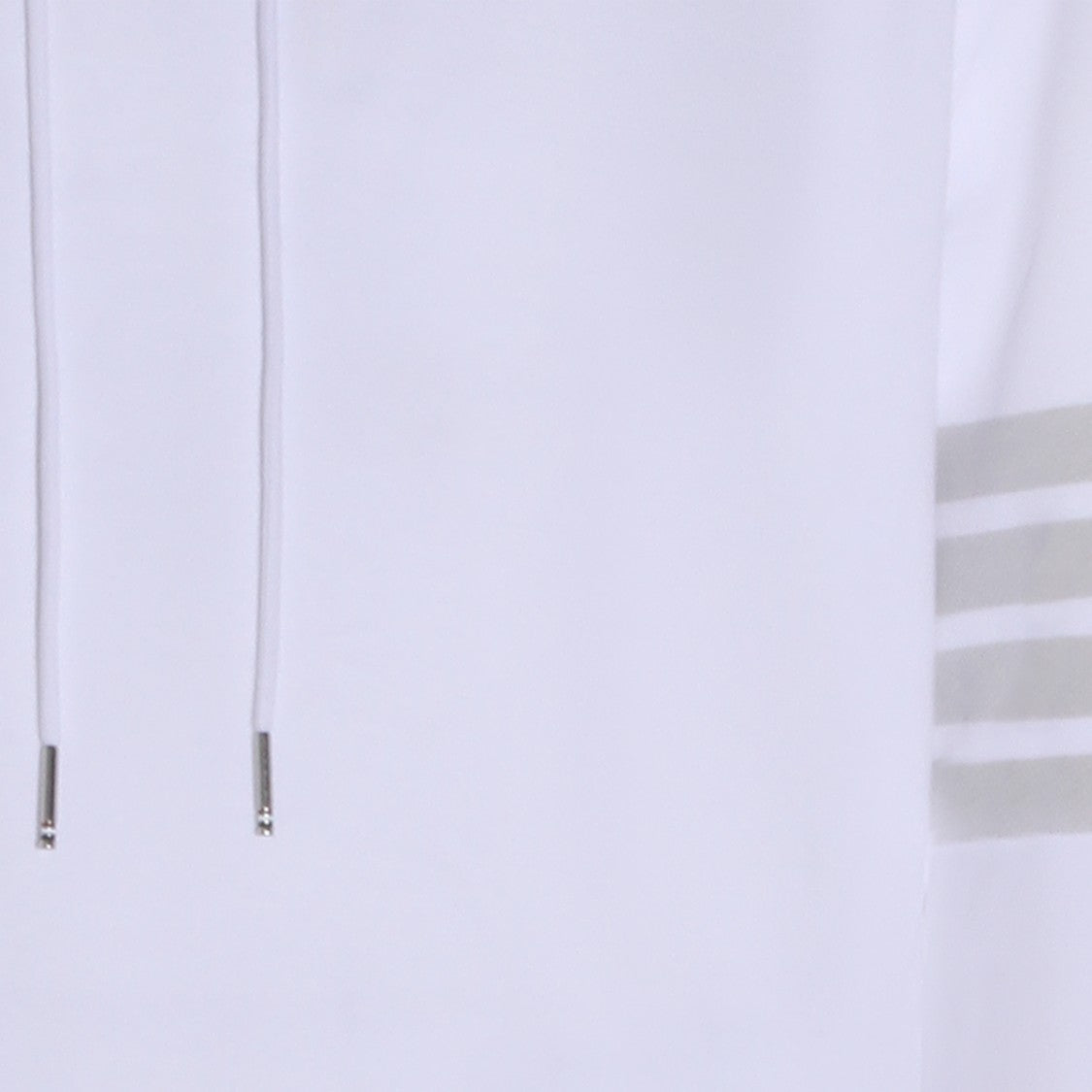 Thom Browne White Hooded Sweatshirt