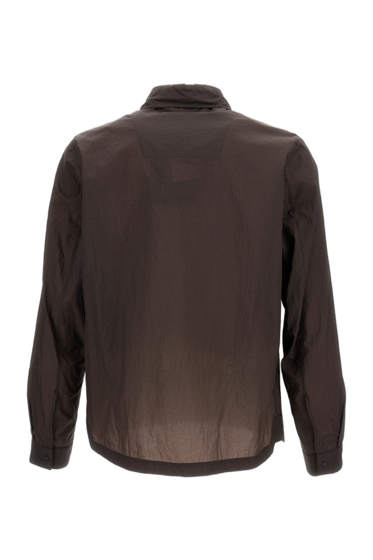 Herno Lightweight Technical Fabric Overshirt With Snap-Button Closure
