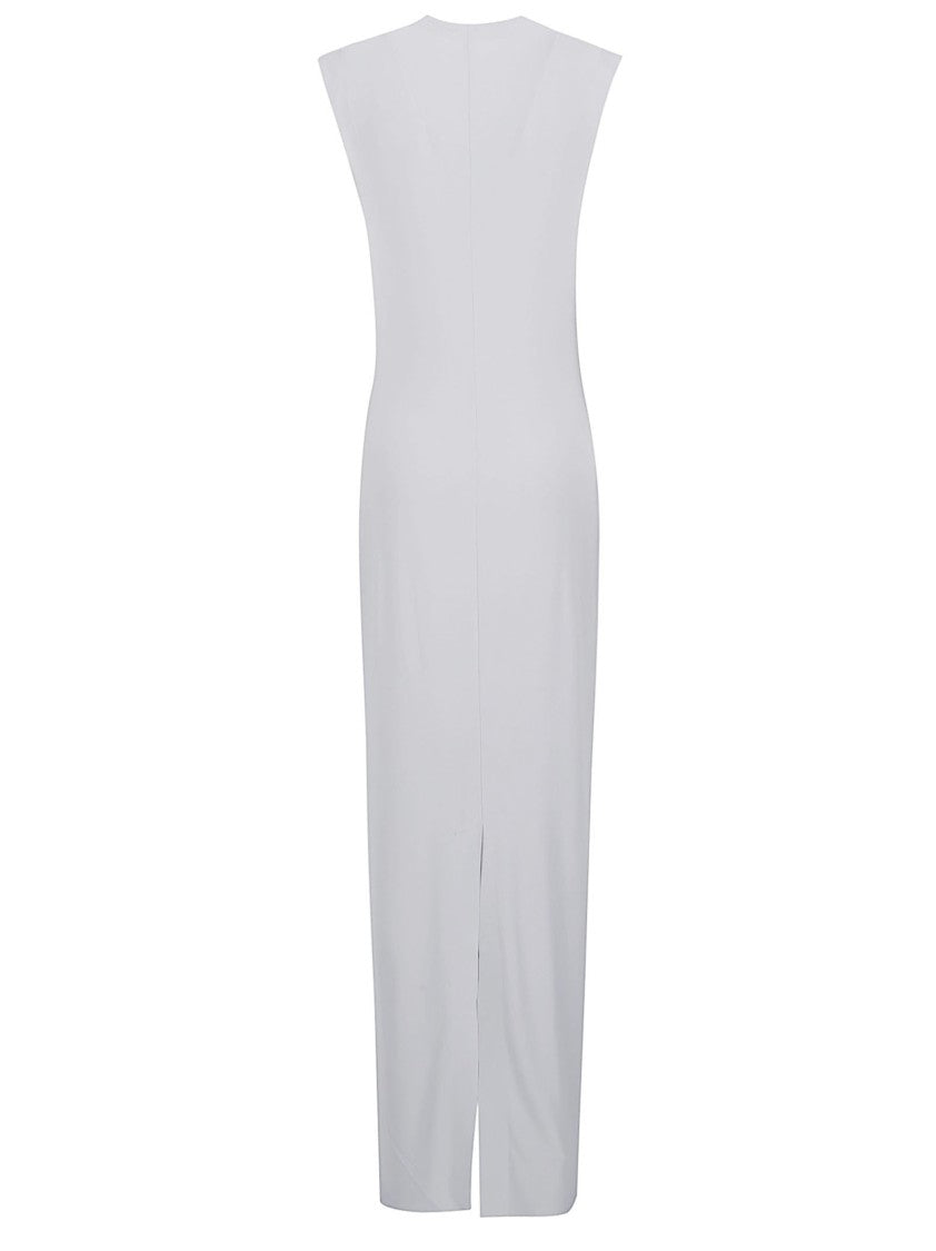 Norma Kamali Sleeveless High Neck Maxi Day Dress