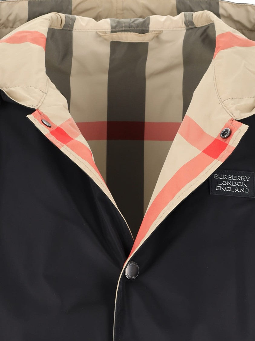 Burberry Reversible Hooded Jacket – Black/Beige