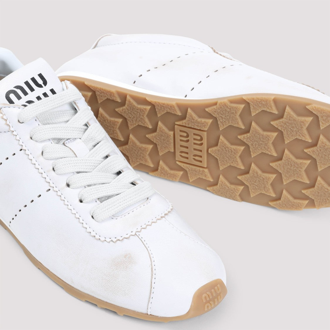 Miu Miu Leather Sneakers