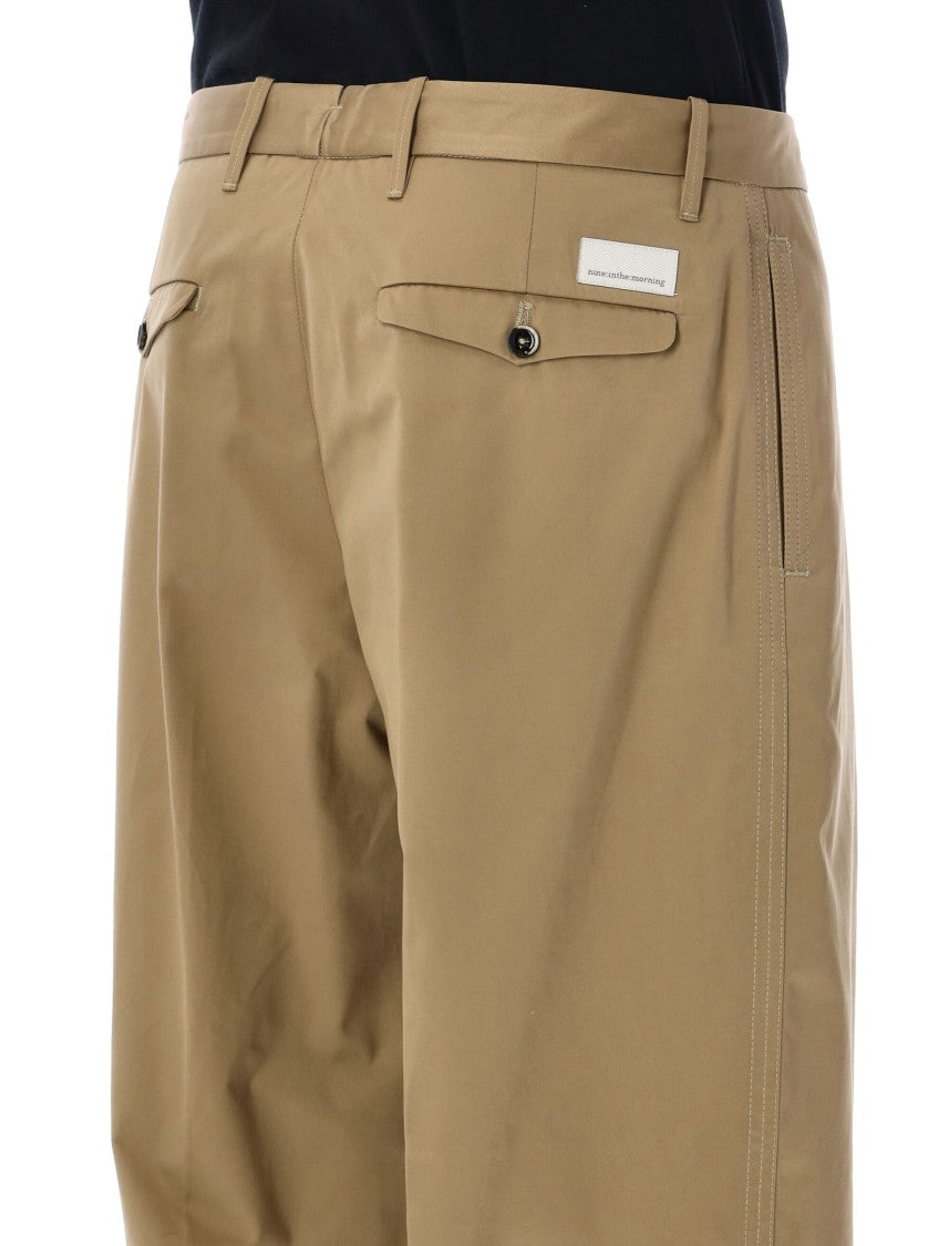 Nine In The Morning Thiago Chino Wide Leg Trousers