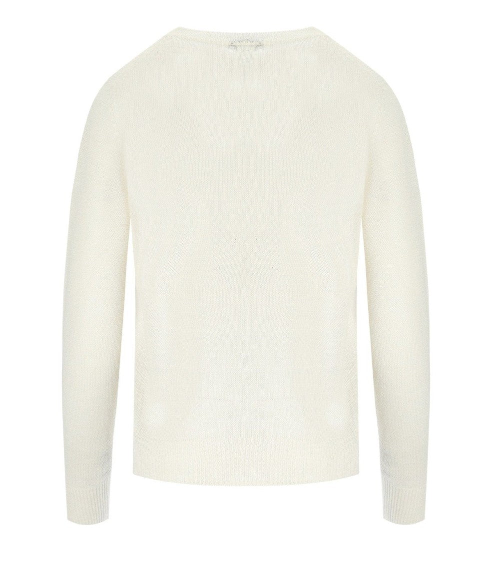 Max Mara Azteco White Crewneck Sweater