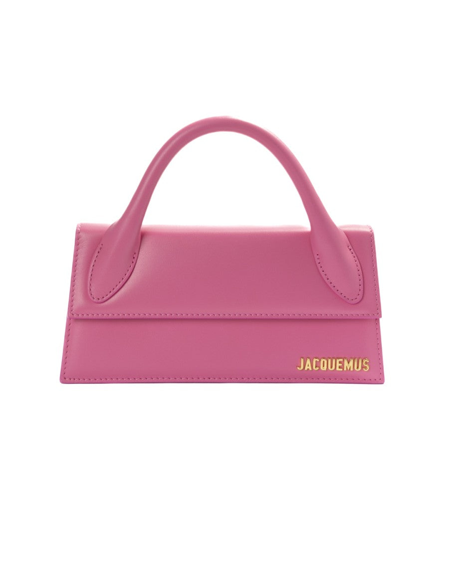 Jacquemus Pink Le Chiquito Long Leather Compact Shoulder Bag