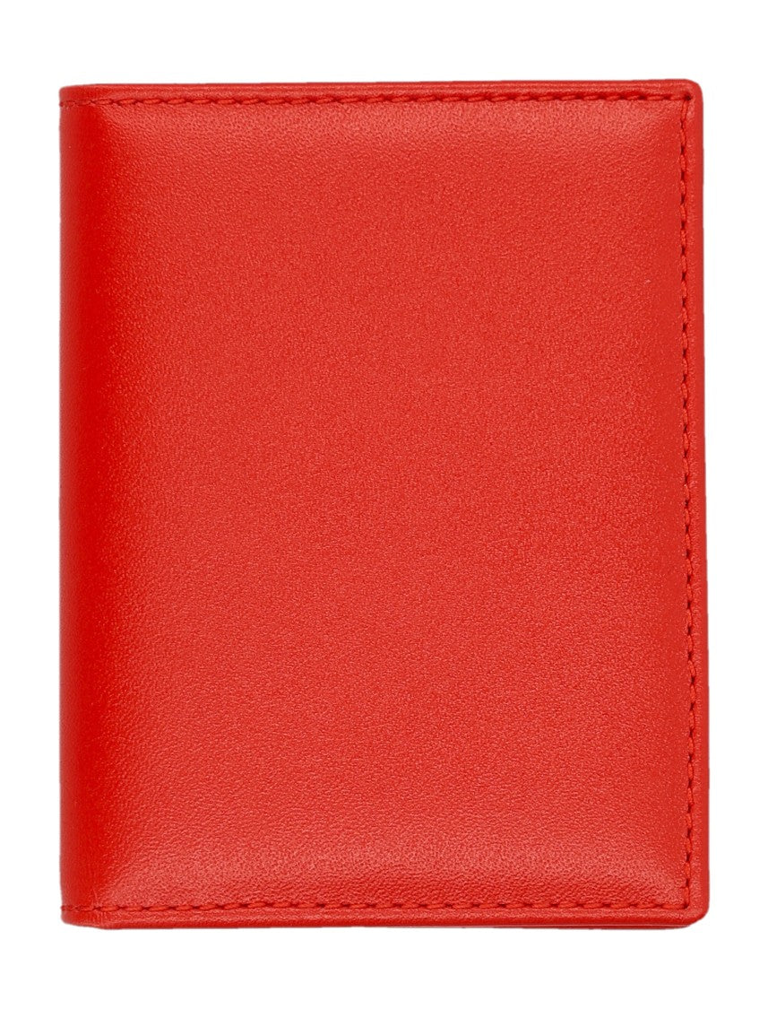 Comme Des Garçons Bifold Wallet In Vibrant Red