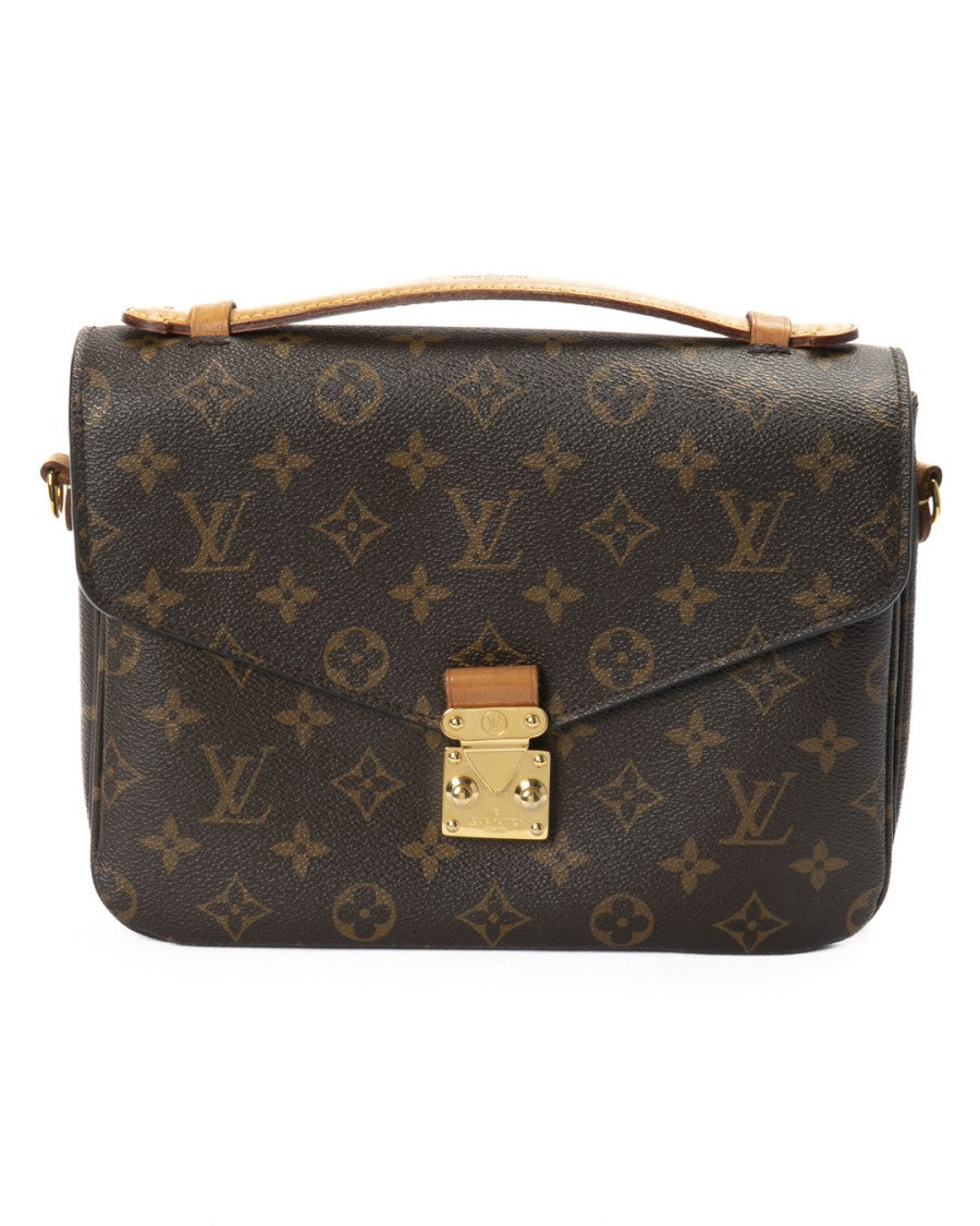 Louis Vuitton Brown Metis Mm Monogram Canvas Handbag