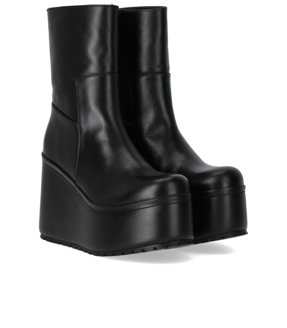 Paloma Barceló Barta Black Wedge Ankle Boot With Platform Sole