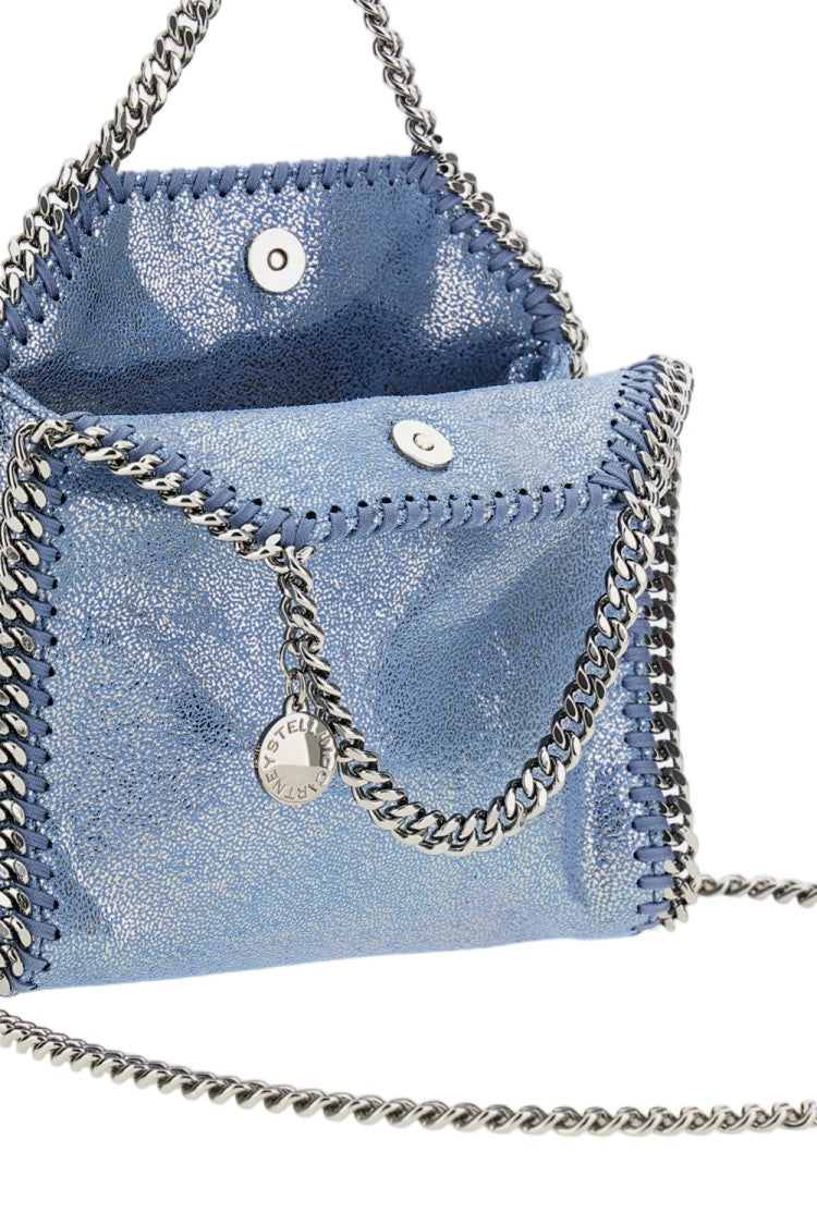 Stella Mccartney Light Blue Falabella Tiny Tote Faux Suede Tote Bag