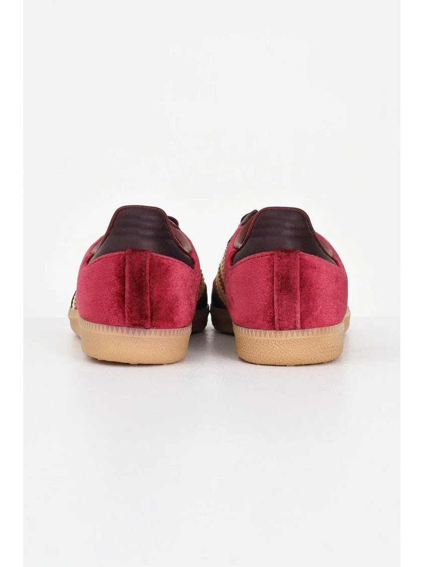 Adidas Red Polyester-Blend Velvet Sneakers
