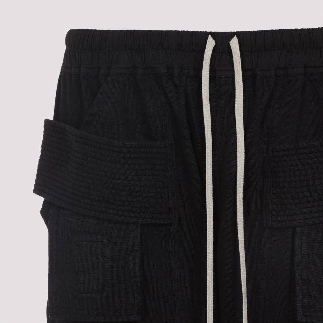 Drkshdw By Rick Owens Creatch Cargo Black Cotton Pants