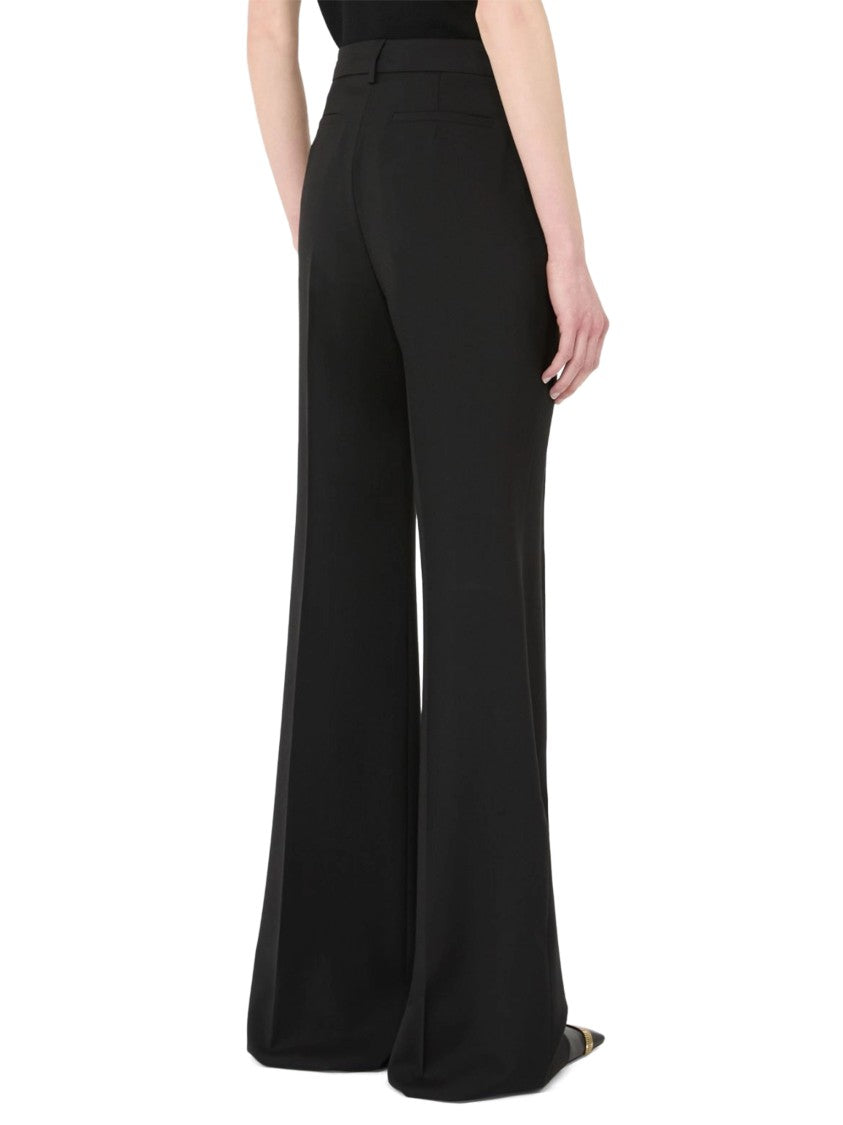 Sportmax Tailored Wide Leg Trousers With High Waist And Structured Crease