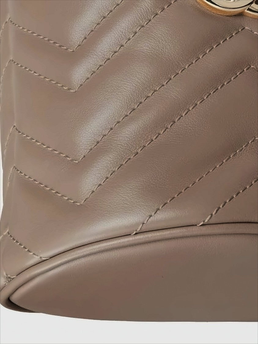 Gucci Chevron-Quilted Leather Shoulder Bag