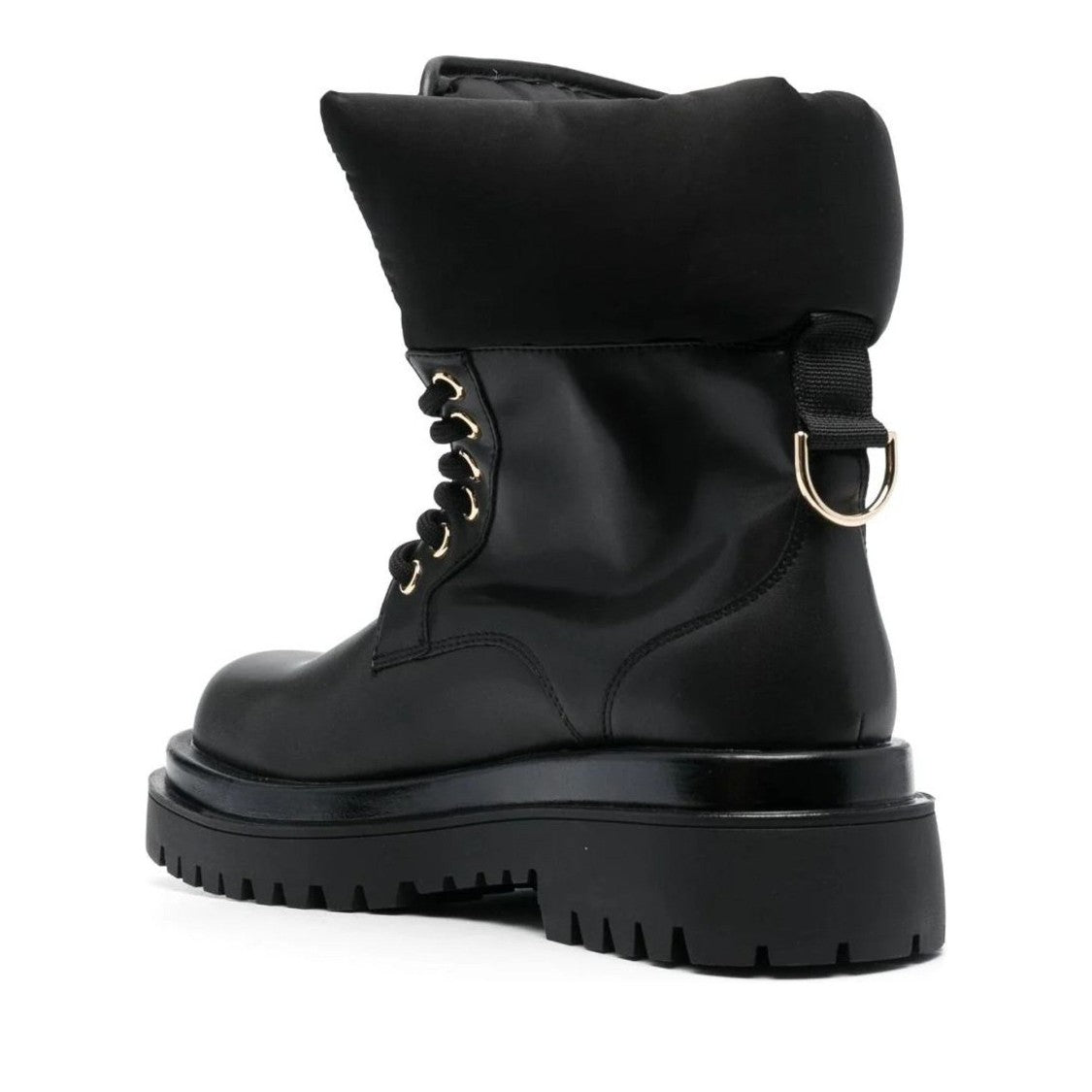 Versace Jeans Couture Black Drew Polyurethane Luxe Boots
