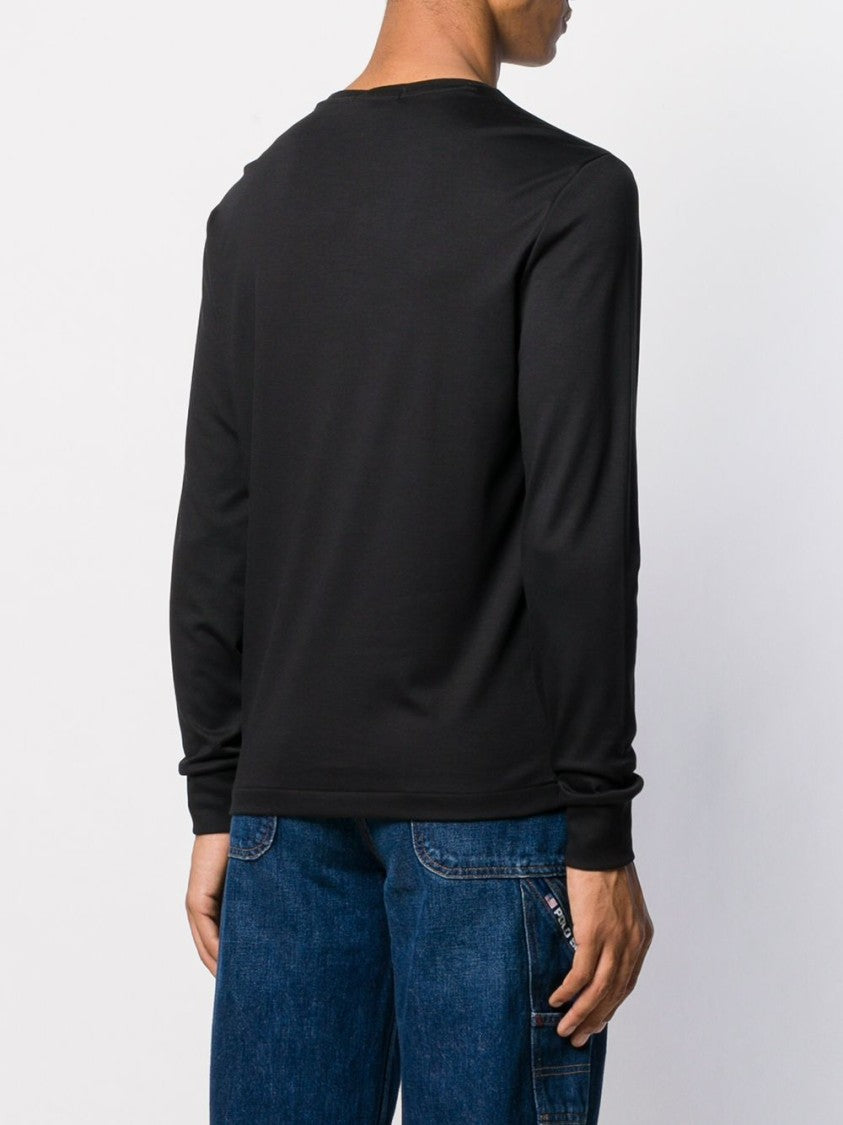 Polo Ralph Lauren Black Long-Sleeved Classic Crew Neck T-Shirt