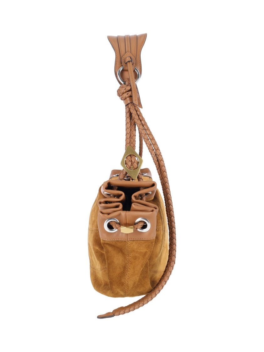 Isabel Marant Suede Shoulder Bag "Maia" With Braided Handle