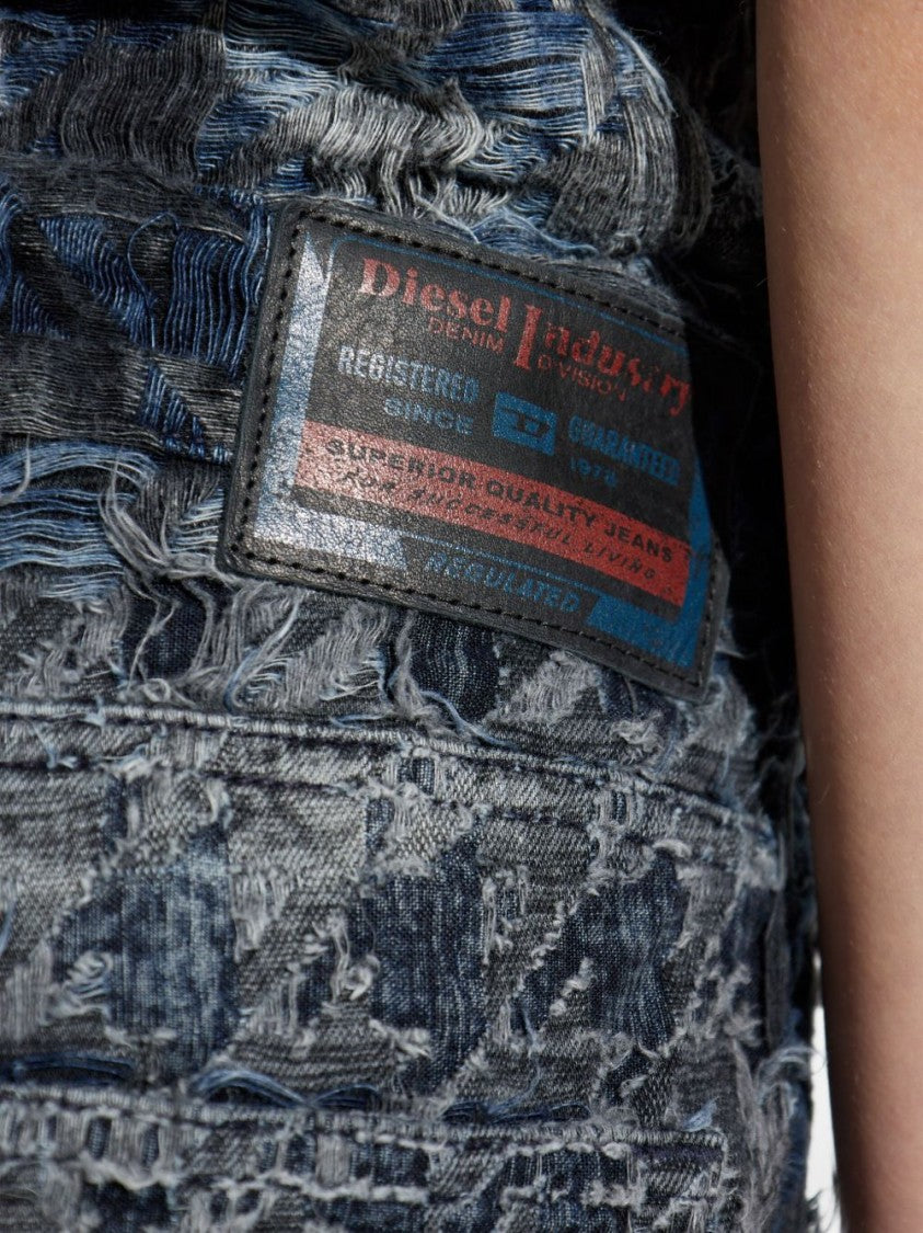Diesel Blue Distressed Denim Jeans