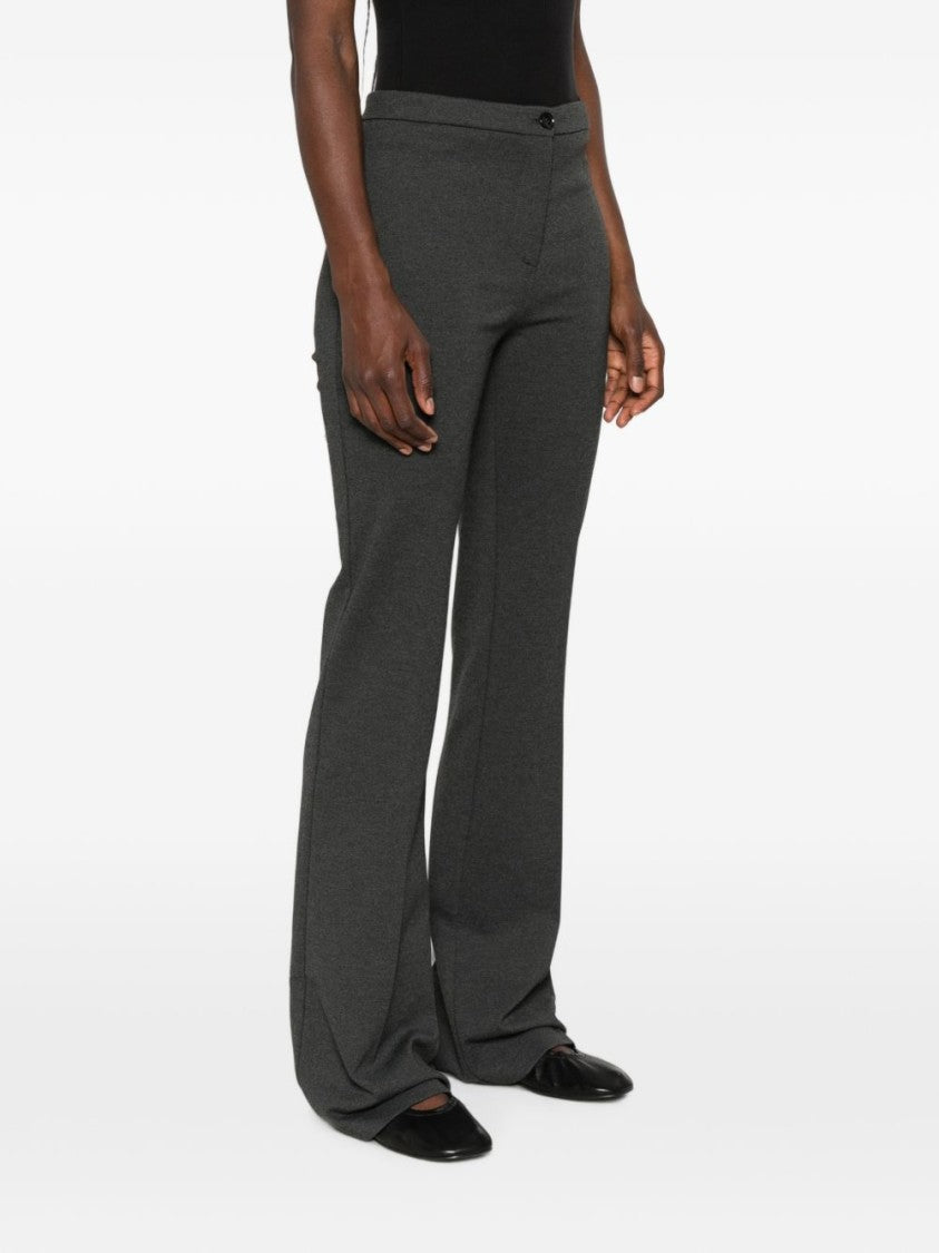 Pinko Black Straight-Leg Flared Tailored Trousers