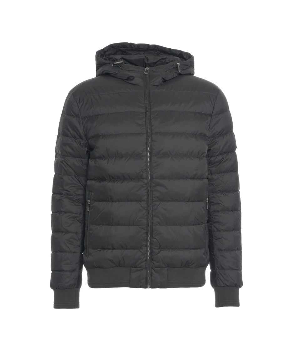 Belstaff Quilted Padded Jacket With Adjustable Hood And Double-Slider Zipper