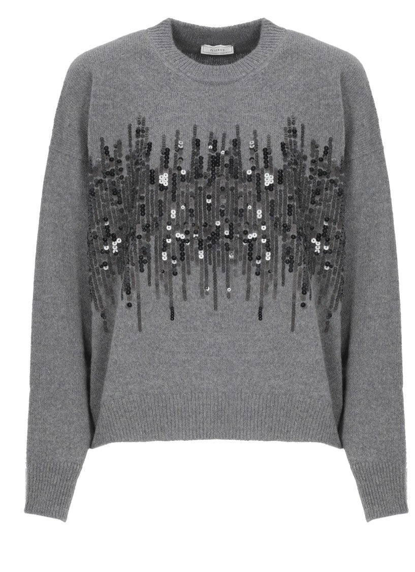 Peserico Sequin Elasticated Sweater