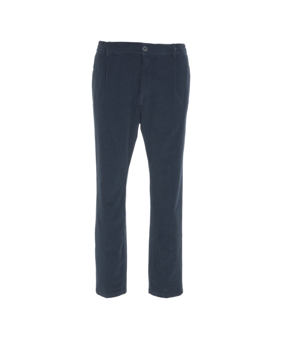 Cruna Fine Corduroy Chino Pants With Hidden Zipper