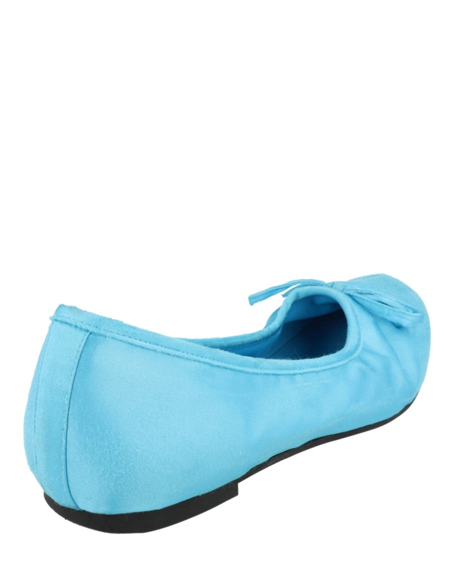 Balenciaga Distressed Satin Ballet Flats With Bow Detail And Block Heel