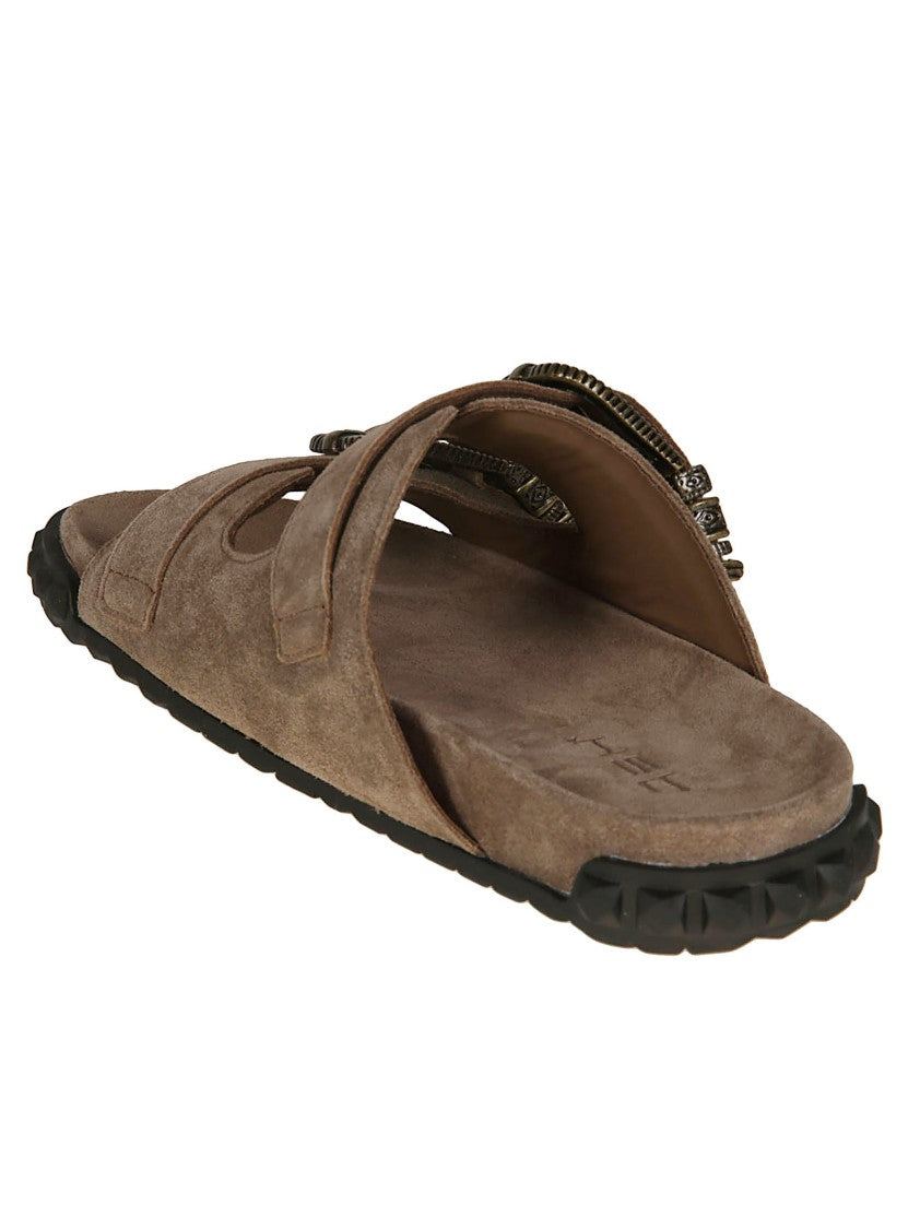 Ash Twister Suede Buckle Sandals